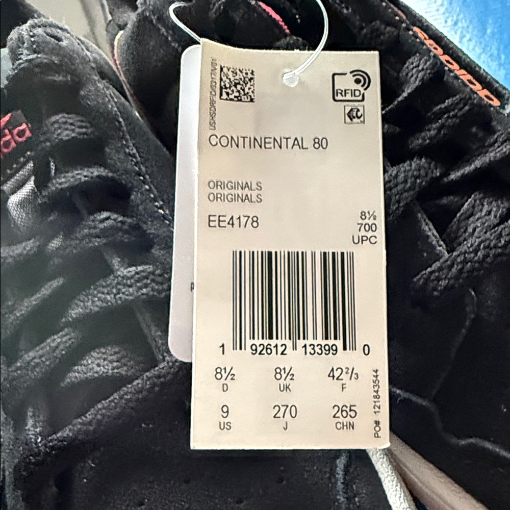 adidas continental Black Athletic Shoes with Pink Accent - Picture 4 of 6